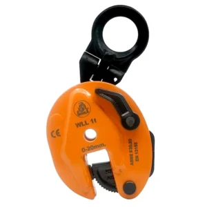 GORILA Vertical plate clamp articulated |2200lbs/1 ton |Jaw opening 0.8 inch/20mm |Industrial and heavy duty Steel plate clamp for lifting and transporting |Safety factor 4:1