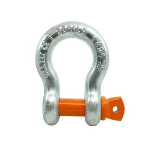 GORILA Screw Pin Anchor Shackle Carbon Steel Galvanized | Type G-209 | Safety Factor 6:1 | Since 1989 (1.1/4" - 12 Ton)
