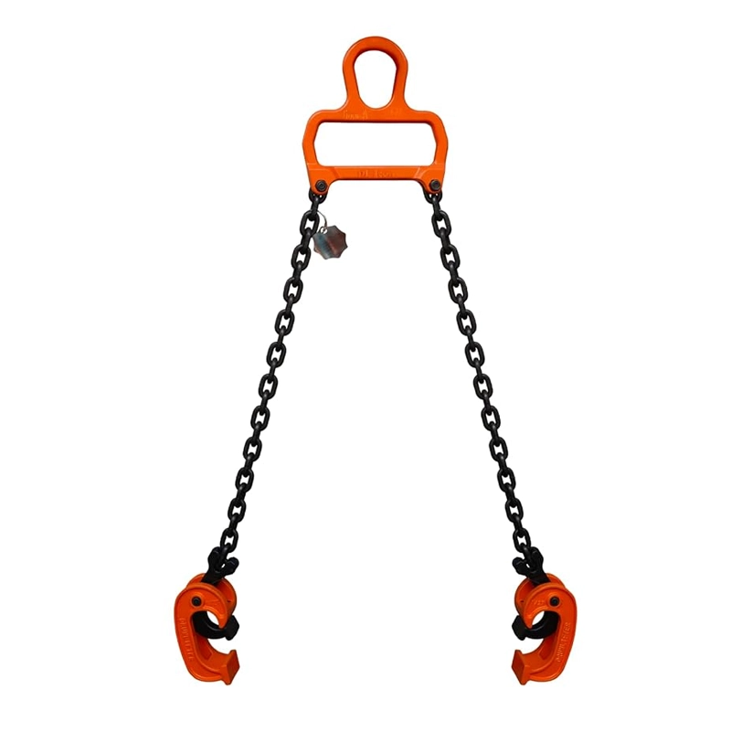 GORILA Chain Drum Lifting clamp 1t / 2200lbs | Fully Drop-Forged Industrial and Heavy Duty | Safety Factor 4:1 | Since 1989