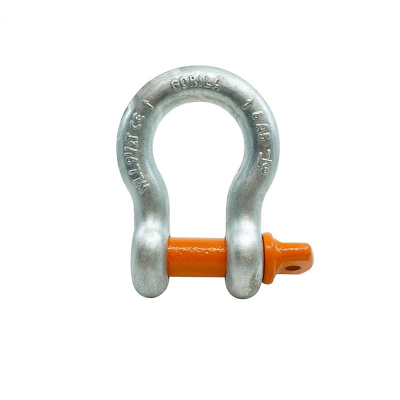 GORILA Screw Pin Anchor Shackle Carbon Steel Galvanized | Type G-209 | Safety Factor 6:1 | Since 1989 (1.1/8" - 9,5 Ton)