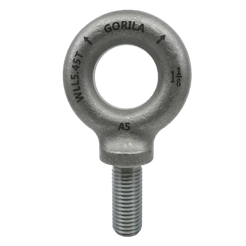 GORILA Lifting Mechanical Shoulder Eye Bolt | 1 1/8" - 7 x 2 3/4" | 12000 LBS (5,45 Ton) | Safety Factor 4:1 | Since 1989