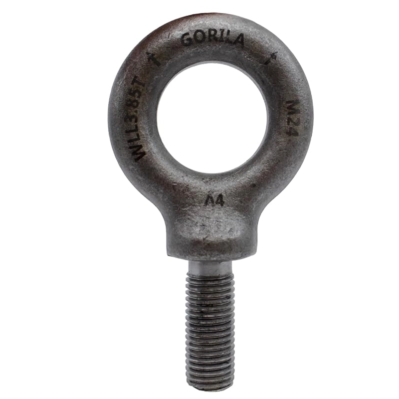 GORILA Lifting Mechanical Shoulder Eye Bolt | M24-3.00 | 8500 LBS (3,85 Ton) | Safety Factor 4:1 | Since 1989