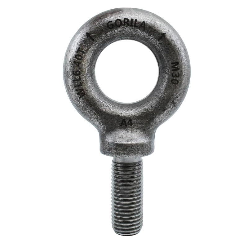 GORILA Lifting Mechanical Shoulder Eye Bolt | M30-3.50 | 14110 LBS (6,4 Ton) | Safety Factor 4:1 | Since 1989
