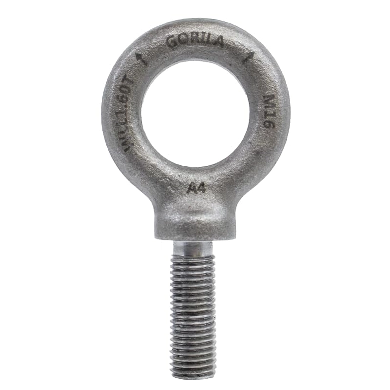 GORILA Lifting Mechanical Shoulder Eye Bolt | M16-2.00 | 3525 LBS (1,6 Ton) | Safety Factor 4:1 | Since 1989
