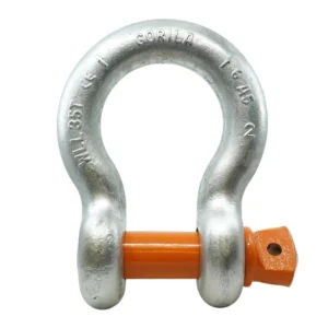 GORILA Screw Pin Anchor Shackle Carbon Steel Galvanized | Type G-209 | Safety Factor 6:1 | Since 1989 (2" - 35 Ton)