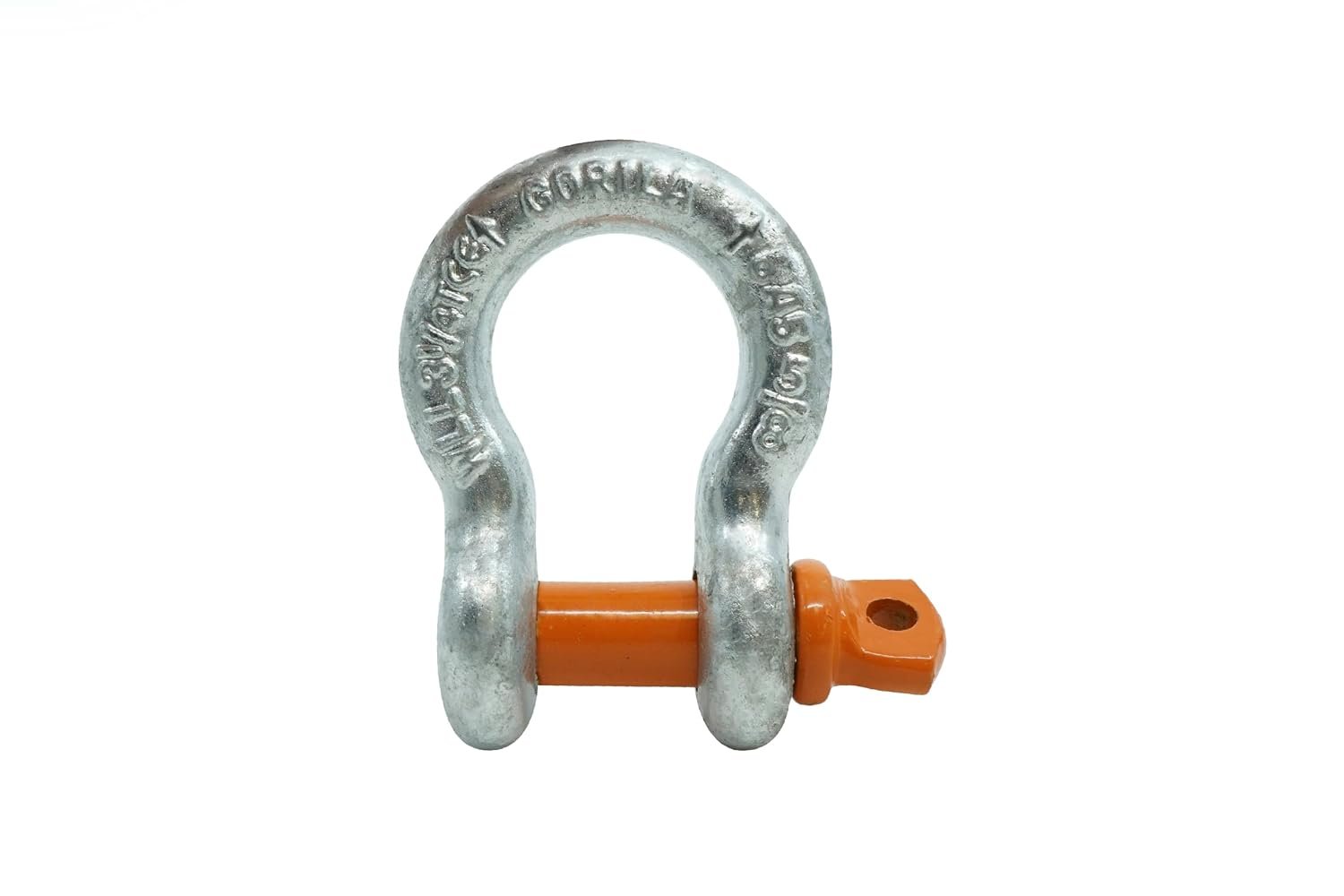 GORILA Screw Pin Anchor Shackle Carbon Steel Galvanized | Type G-209 | Safety Factor 6:1 | Since 1989 (5/8" - 3,25 Ton)